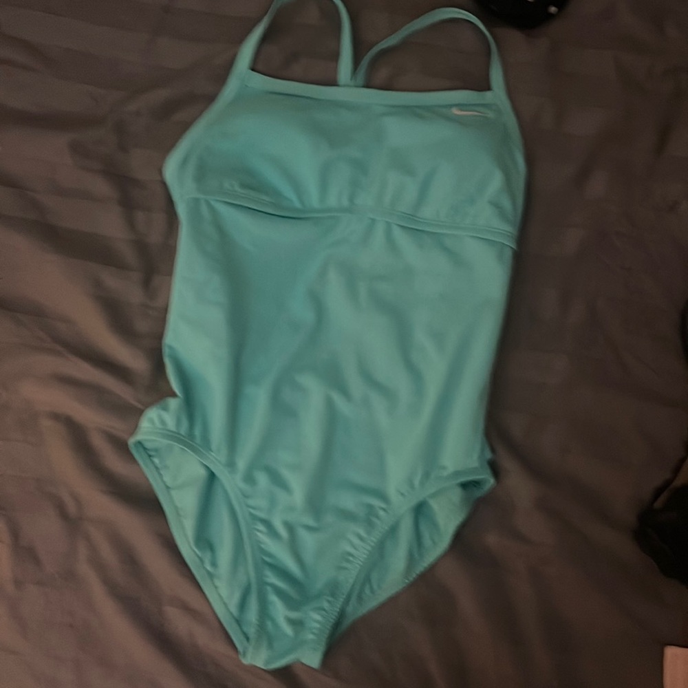 Nike swimsuit size medium without tag never worn teal green beautiful one piece